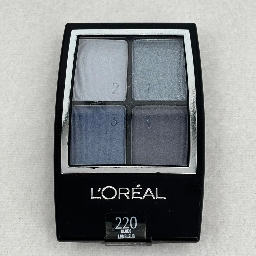 LOreal Paris Colour Riche Eye Shadow Quads 220 Blues Les Bleus 4 Shades Palette